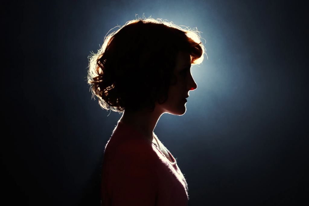 woman in lighting