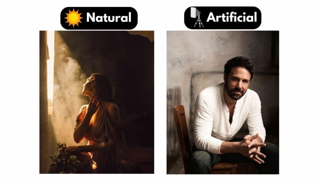 natural vs artificial light